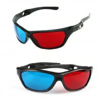 Класически 3D Анаглифни очила червено и синьо стъкло , снимка 3 - Други - 26817217