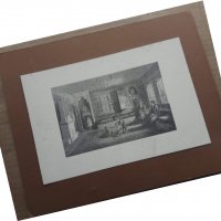 Продавам гравюра "Възрожденски дом" - Ориенталка къща, снимка 1 - Други - 28635898