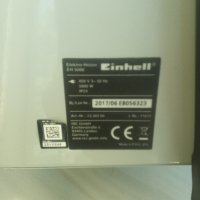 Нов Електрически калорифер EINHELL EH 5000, снимка 5 - Отоплителни печки - 36746198