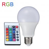 Крушка LED RGB , С дистанционно управление, E27, снимка 16 - Други стоки за дома - 28508864