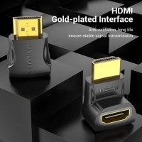 Адаптер HDMI прав ъгъл 270 градуса M/F - Vention-AINB0, снимка 10 - Кабели и адаптери - 43022093