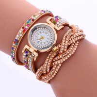 НОВ дамски кварцов часовник- браслет Colorful Rhinestone, снимка 2 - Дамски - 26663167
