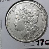 Rare ONE MORGAN DOLLAR 1892 Philadelphia Mint , снимка 5 - Нумизматика и бонистика - 26526782