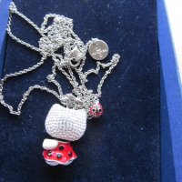 Колие Swarovski Crystal Hello Kitty, снимка 6 - Колиета, медальони, синджири - 27754476