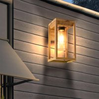 Външна стенна лампа BRIMMEL, Алуминиево дърво, Стенен фенер, снимка 8 - Външни лампи - 43594260