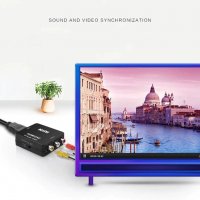 АКТИВЕН преходник HDMI към  AV,RCA(чинчове) + Гаранция, снимка 5 - Кабели и адаптери - 27567679