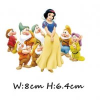 Снежанка и Седемте Джуджета термо щампа апликация картинка за дреха, снимка 1 - Други - 27449729