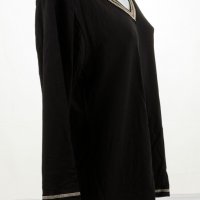 Черна дамска блуза с дълъг ръкав марка Violana , снимка 5 - Блузи с дълъг ръкав и пуловери - 32875747