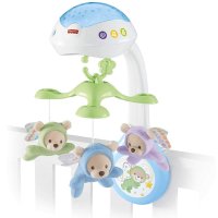 Fisher Price Мечета музикална въртележка за легло с дистанционно!