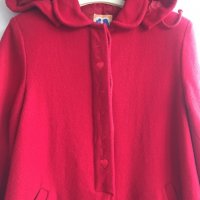 Детско палто LCWkiki, за 10г./140см, с качулка, 80% вълна 20% полиамид, много запазено, снимка 3 - Детски якета и елеци - 27419735