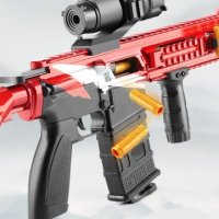 Детска играчка пушка автомат с меки патрони и допълнителни екстри, снимка 1 - Други - 43093163