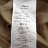 VILA нова дамска велурена/плюшена пола в бежов цвят р-р M, снимка 9 - Поли - 43946442