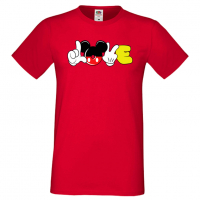 Мъжка тениска Mickey Love Подарък,Изненада,Рожден ден, снимка 8 - Тениски - 36576154