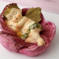 3d Бебе ангел с крила в цвете силиконов молд форма за декор украса фондан шоколад гипс сапун калъп, снимка 1 - Форми - 36905829