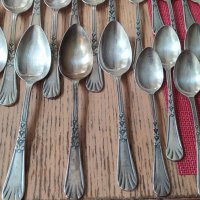 Сребърни прибори лъжици лъжички ножове , снимка 11 - Антикварни и старинни предмети - 39903473