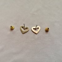 Дамски обеци сърца в златист цвят, снимка 12 - Обеци - 43839471