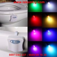 Многоцветно осветление за тоалетна чиния ToiLight - КОД 1668, снимка 14 - Други стоки за дома - 26912266