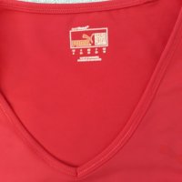PUMA- МАРКОВА спортна тениска къс ръкав, наситено розово , стегнато трико, луксозен спортен бранд, снимка 4 - Спортни екипи - 37249853