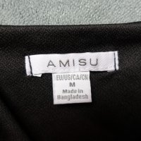 Amisu M нов черен къс топ/бюстие, снимка 3 - Корсети, бюстиета, топове - 38631896