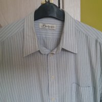 Мъжка риза дълъг ръкав голям размер BerKertex-44 см вратна, снимка 2 - Ризи - 33019190