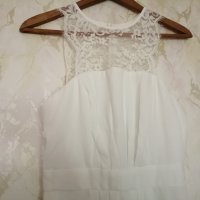 Елегантна дамска рокля с дантела в бял цвят р-р S/M - марка Elise Ryan, снимка 7 - Рокли - 43324748