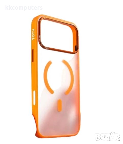 Калъф PVC Мат TOTU PC-36 MagSafe / Оранжев / за iPhone 17 Pro 6.3 Баркод : 3133448, снимка 1