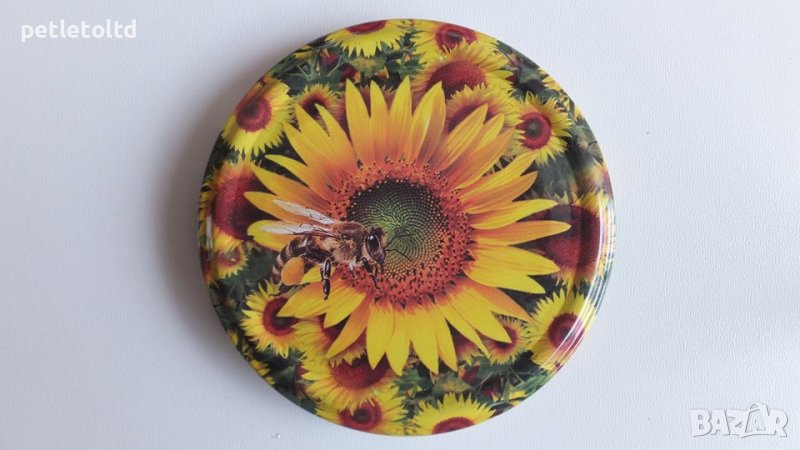 Капачки за стъклени буркани 720 мл ( слънчогледов мед ), снимка 1