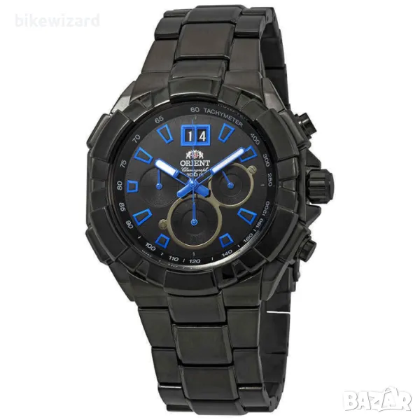 Orient FTV00005B Enterprise Chronograph Date Blue Мъжки кварцов часовник НОВ, снимка 1
