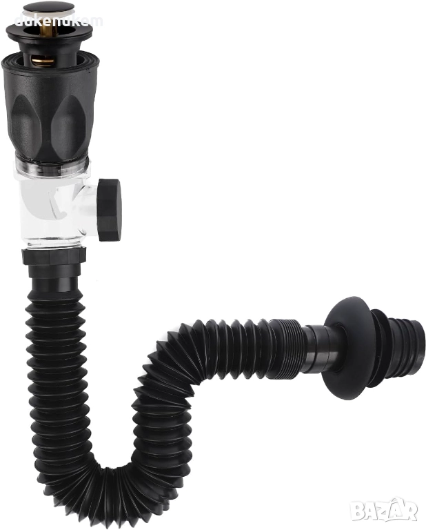 Универсален сифон с Pop-Up клапан, против миризми, гъвкав, снимка 1