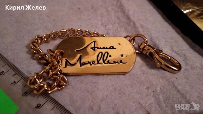 ANNA MORELLINI Марков ДАМСКИ БУТИКОВ ДИЗАЙНЕРСКИ ФЕШЪН АРТ ПОЗЛАТЕН СТИЛЕН КЛЮЧОДЪРЖАТЕЛ Бижу 34547, снимка 1