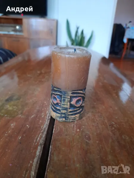 Стара декоративна свещ #2, снимка 1