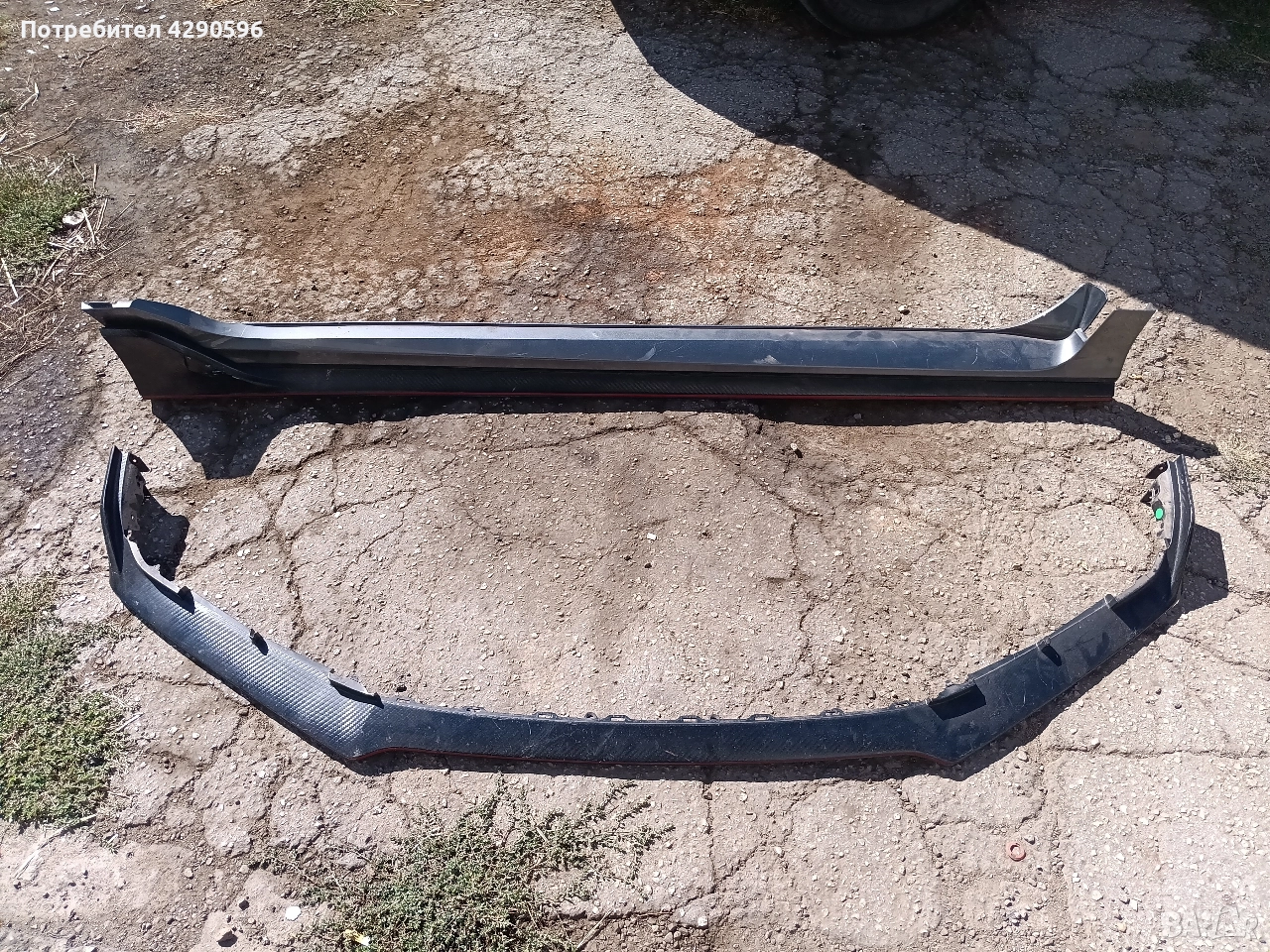 Праг 71800TGHZZ00 и спойлер 71102TGHA000 за Honda Civic X Type R 17-21г., снимка 1