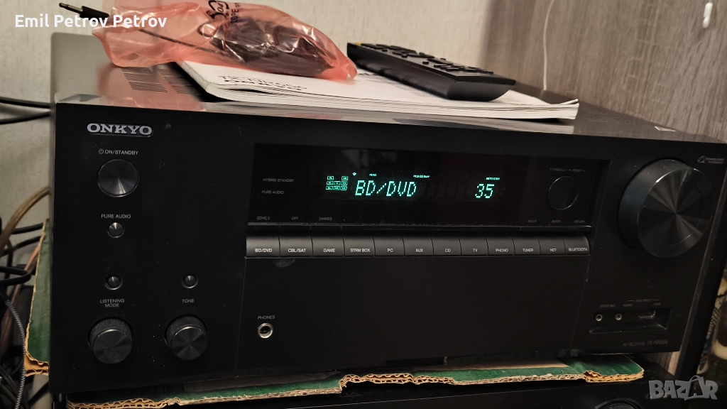 Onkyo TX-NR656 7.2-канален Wi-Fi®, Bluetooth®, Apple® AirPlay® и Dolby Atmos, снимка 1