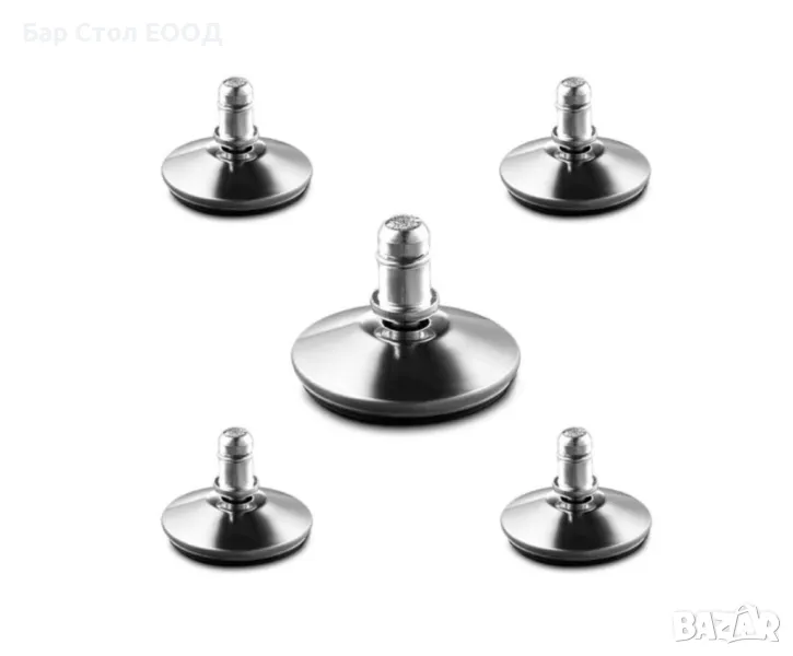 Хромирани стъпки за офис стол, снимка 1