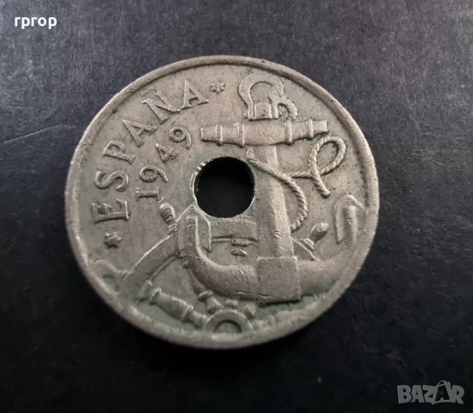 Монета . Испания. 50 сантимос . 1949 год., снимка 1