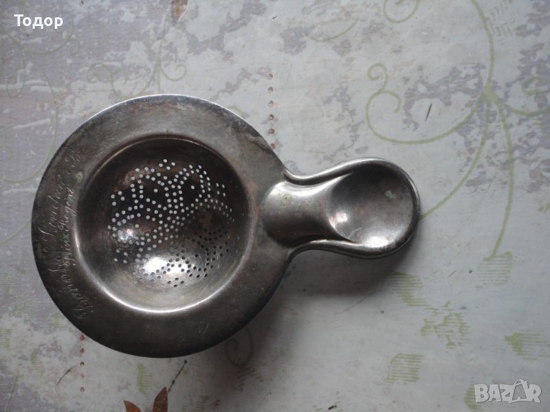 Уникална цедка за чай Christofle Prinz Regent, снимка 1