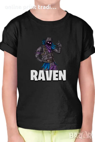Детска тениска Фортнайт Fortnite Raven 02, снимка 1