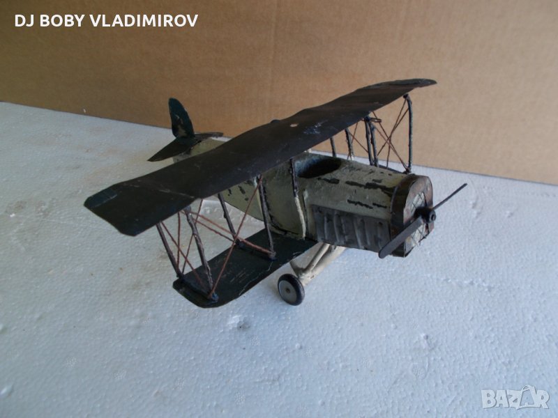 Старо колекционерско ръчно-изработено самолетче Първа световна война , снимка 1