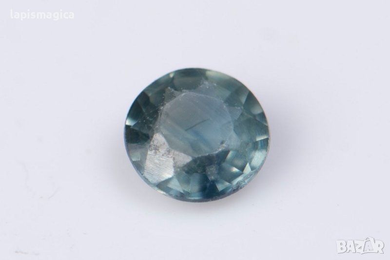 Син сапфир 0.15ct 3mm нагряван кръгла шлифовка #5, снимка 1