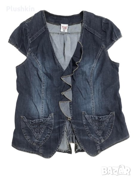 Дамски дънков елек L, снимка 1