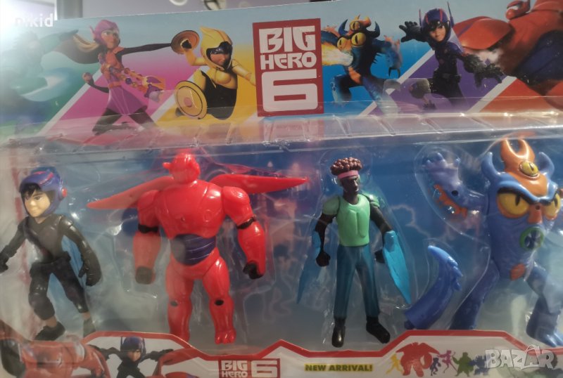 4 бр Героичната шесторка big hero пластмасови фигурки играчки за игра и украса на торта, снимка 1