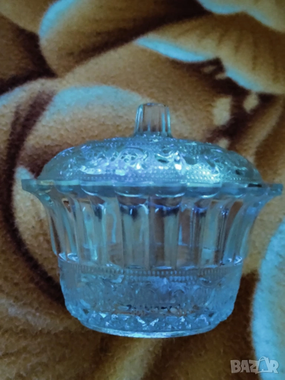 Стъклена захарница PASABAHCE, снимка 1