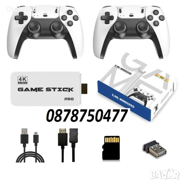 Игрова конзола Planet Tech M15 4K pro game stick ,64gb, 30 000 видео игри , снимка 1