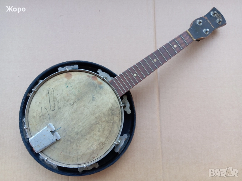 старинно банджо укулеле малка китара, снимка 1