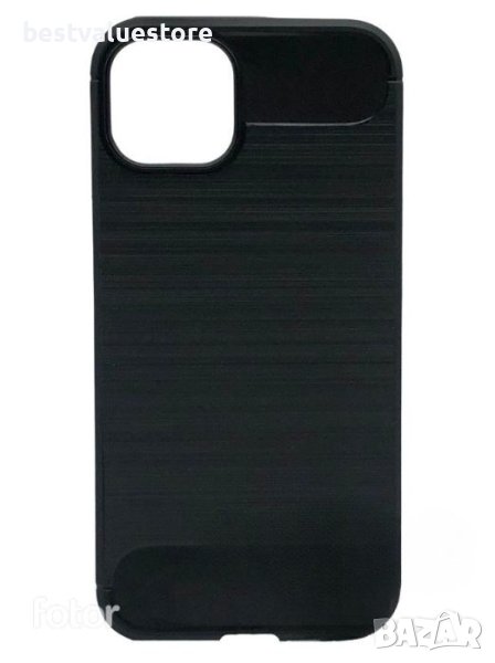 Удароустойчив Калъф За Айфон 13 Черен / Iphone 13 Carbon Case Black, снимка 1