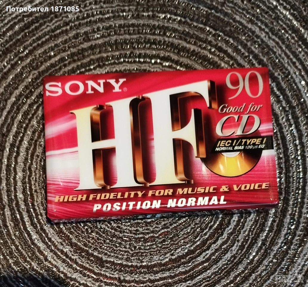 Нови аудио касети SONY- CD 90 за касетофон., снимка 1