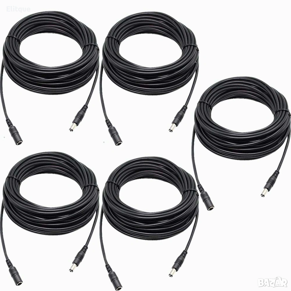 5бр. Удължителен кабел за камери - 5м, снимка 1