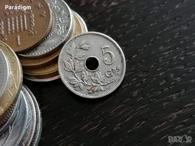 Монета - Белгия - 5 сентима (френска) | 1922г., снимка 1