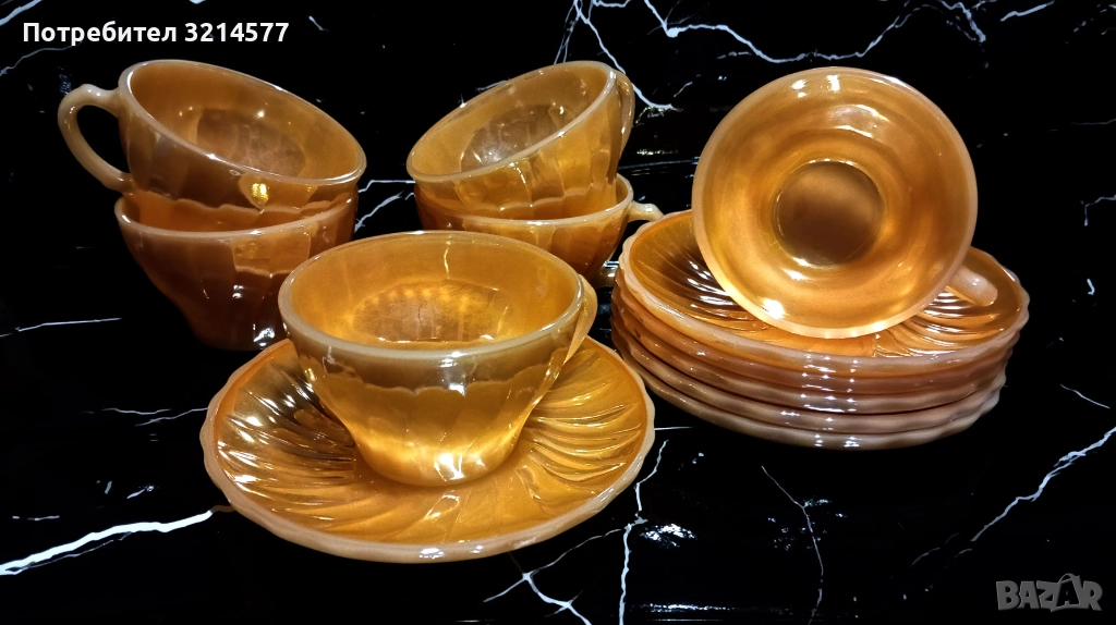 Американски сервиз за кафе Archor Hocking, 12 части, снимка 1