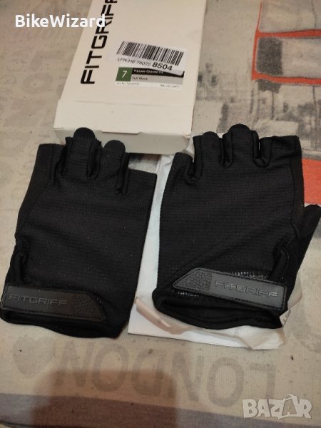 Fitgriff ръкавици за трениране черни размер 7 НОВИ , снимка 1